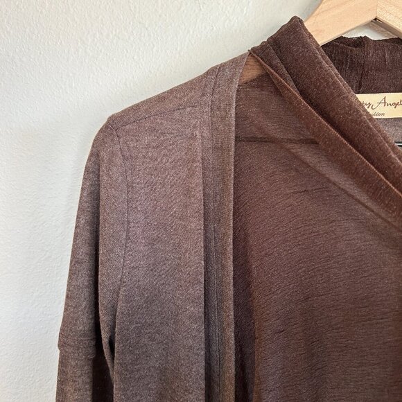 Pretty Angel Sweater Open Front Cardigan Linen Blend Romantic Fairy - Picture 3 of 12